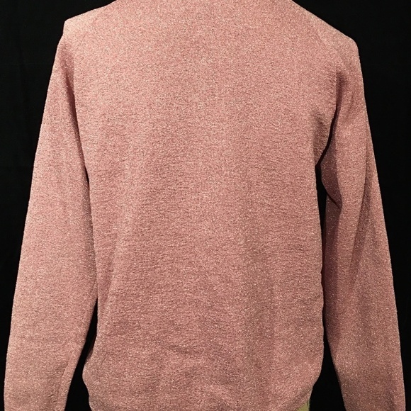APRIL CORNELL Metallic Sparkle Cardigan, PINK, Women’s Size M - Picture 2 of 8